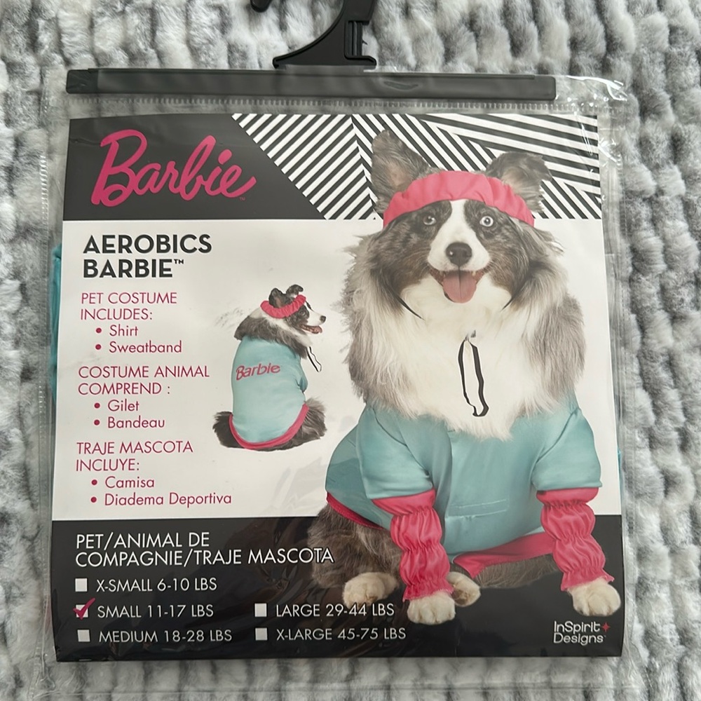 Barbie Aerobics Pet Costume size Small 11-17lbs